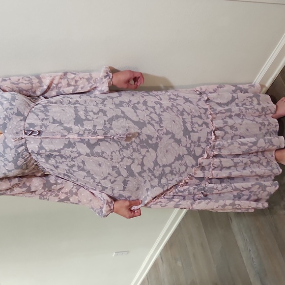 Lovestitch Floral Print Chiffon Maxi Dress - Picture 5 of 12